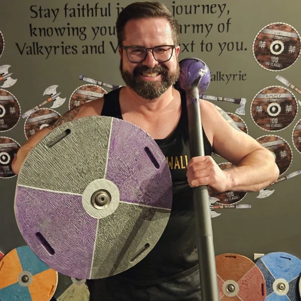 Jim, founder of ReginaGymGuide.ca, at Steel Mace Valkyrie Regina